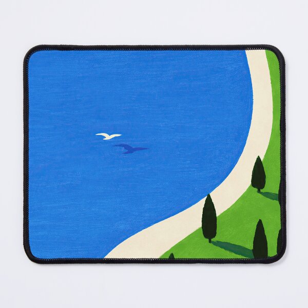 Item preview, Minimalist Coastal Path Landscape Modern Art designed and sold by LaFabricaArt.