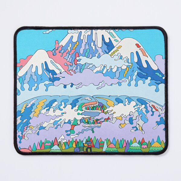 Item preview, Psychedelic Mountain Fantasy Pop Art Landscape designed and sold by LaFabricaArt.