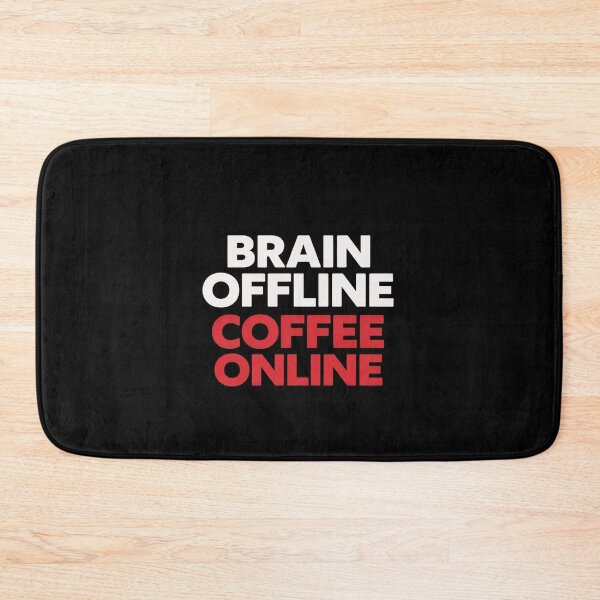 Item preview, Brain Offline Coffee Online Funny Coffee Shirt ADHD Humor Caffeine Lover Tee designed and sold by VibeOffline Studio.