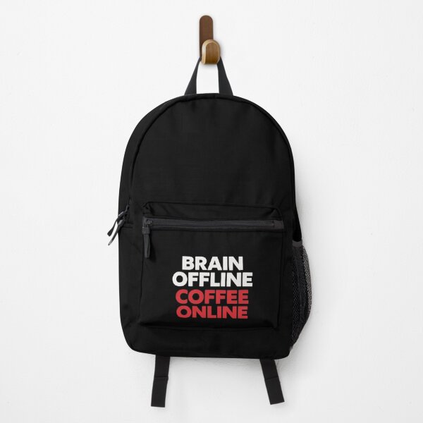 Item preview, Brain Offline Coffee Online Funny Coffee Shirt ADHD Humor Caffeine Lover Tee designed and sold by VibeOffline Studio.