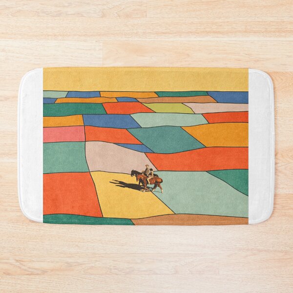 Item preview, Abstract Farmland Horse Rider Modern Art designed and sold by LaFabricaArt.