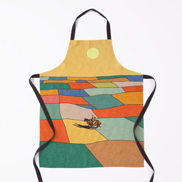 Aperçu de l'œuvre Abstract Farmland Horse Rider Modern Art créée et vendue par LaFabricaArt.