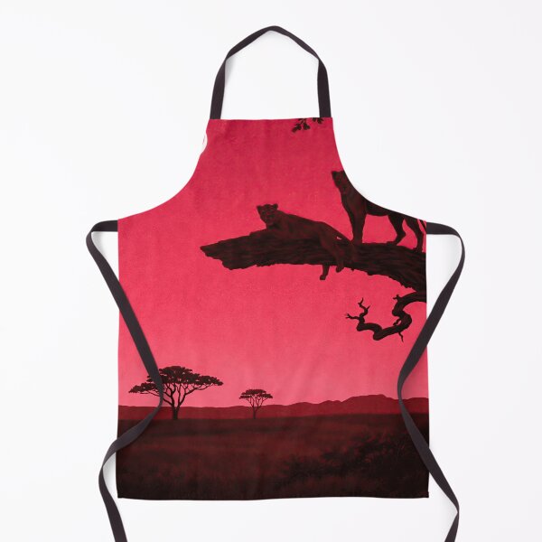 Item preview, Surreal Lions Savanna Sunset Fantasy Art designed and sold by LaFabricaArt.