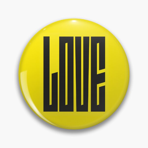 Item preview, love - bold yellow typography art designed and sold by kobyakov.