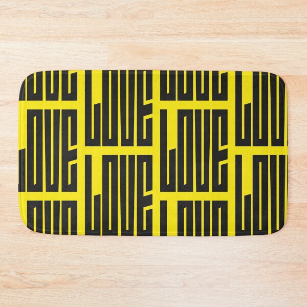 Item preview, love - bold yellow typography art designed and sold by kobyakov.