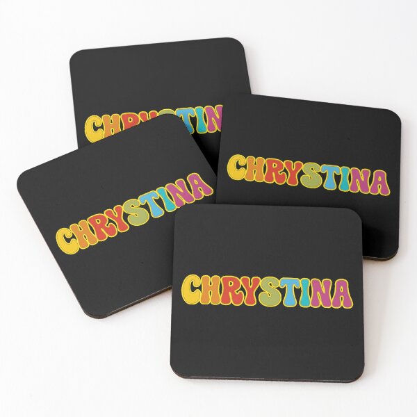 Item preview, ❤️ Chrystina Personalized Name Wavy Retro Shirt, Coffee Mug, Sticker Gift designed and sold by HelixPedia.