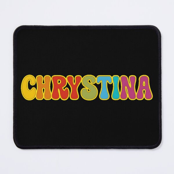 Item preview, ❤️ Chrystina Personalized Name Wavy Retro Shirt, Coffee Mug, Sticker Gift designed and sold by HelixPedia.