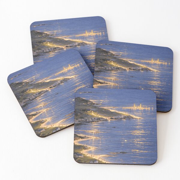 Aperçu de l'œuvre Luminous Coastal Night Impressionism Seascape Art créée et vendue par LaFabricaArt.