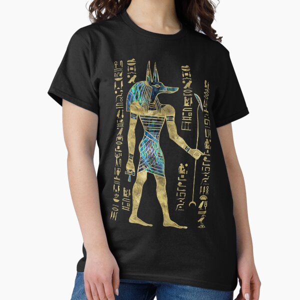 Item preview, Egyptian Anubis Ornament Gold and Abalone designed and sold by Nartissima.