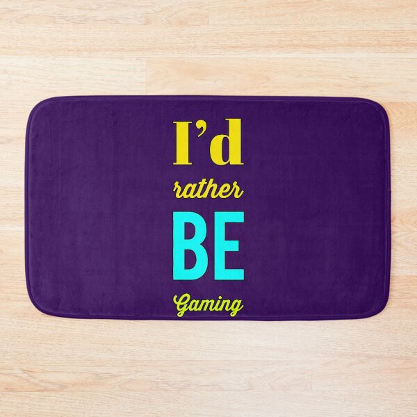 Item preview, "I'd Rather Be Gaming" - funny gamer quote, video games, humor, gaming gift for players designed and sold by AstronautMerch.