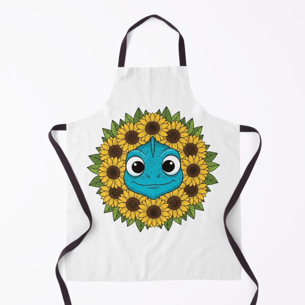 Item preview, Cute Blue Chameleon Sunflower Floral Wreath designed and sold by k3rstman1.
