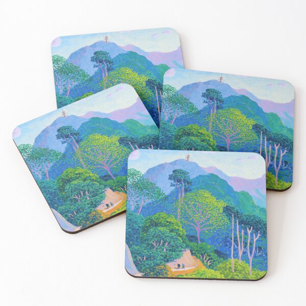 Aperçu de l'œuvre Vibrant Mountain Forest Fauvism Landscape Art créée et vendue par LaFabricaArt.