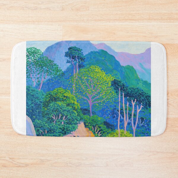 Item preview, Vibrant Mountain Forest Fauvism Landscape Art designed and sold by LaFabricaArt.