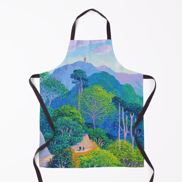 Aperçu de l'œuvre Vibrant Mountain Forest Fauvism Landscape Art créée et vendue par LaFabricaArt.