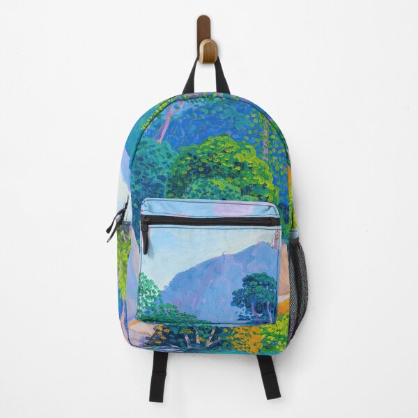 Item preview, Vibrant Mountain Forest Fauvism Landscape Art designed and sold by LaFabricaArt.