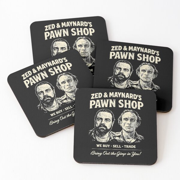 Item preview, Zed & Maynard’s Pawn Shop Vintage T-Shirt – Pulp Fiction Inspired Graphic Tee – Retro Crime Film Parody Shirt designed and sold by DiamondSkyShirt.