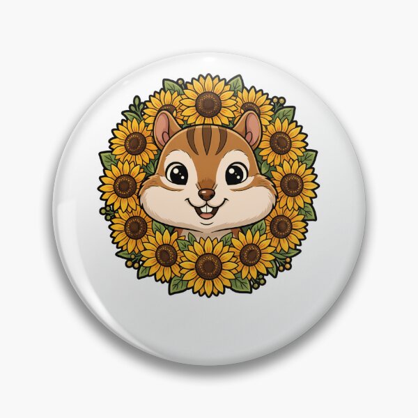 Item preview, Cute Chipmunk Sunflower Autumn Floral Wreath designed and sold by k3rstman1.
