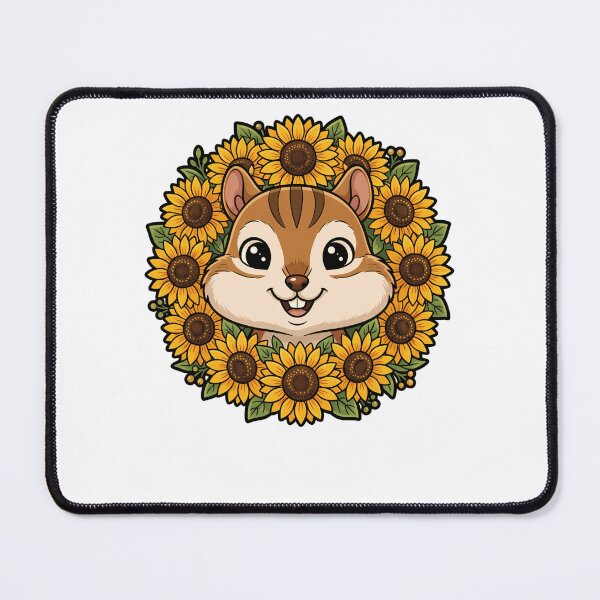 Item preview, Cute Chipmunk Sunflower Autumn Floral Wreath designed and sold by k3rstman1.