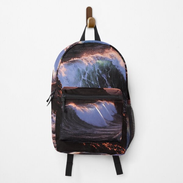 Item preview, Dramatic Ocean Waves Sunset Seascape Art designed and sold by LaFabricaArt.