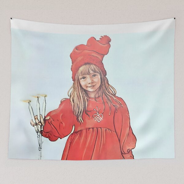 Item preview, Carl Larsson - Brita with Candles and Apples designed and sold by Jon-Baran.