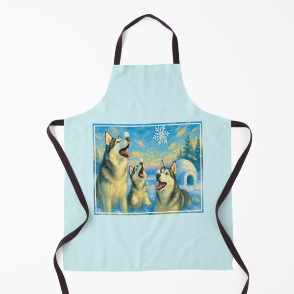 Item preview, Three Siberian huskies playing in the snow designed and sold by the artedivino.