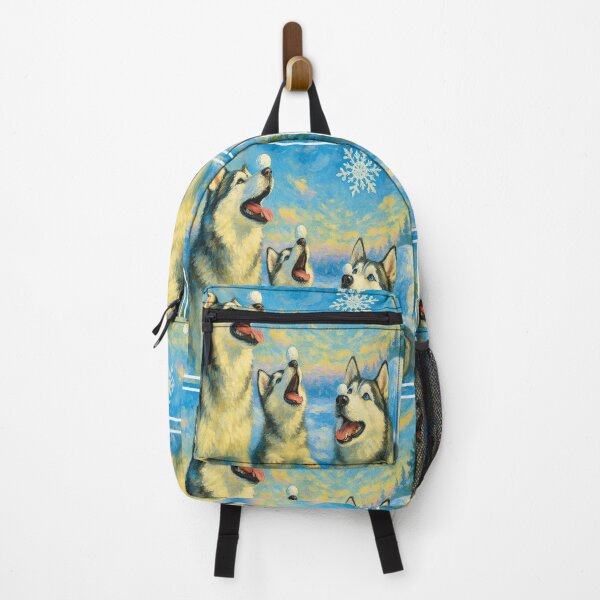 Item preview, Three Siberian huskies playing in the snow designed and sold by the artedivino.