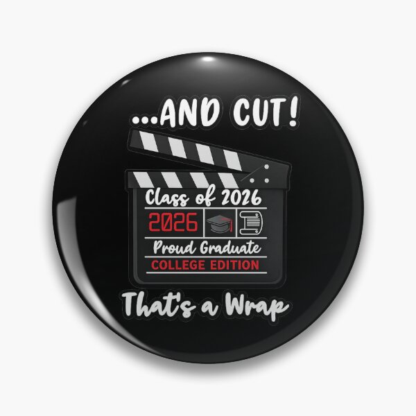 Item preview, And Cut! Class of 2026 College Graduation Film Slate Design designed and sold by jglobal360.