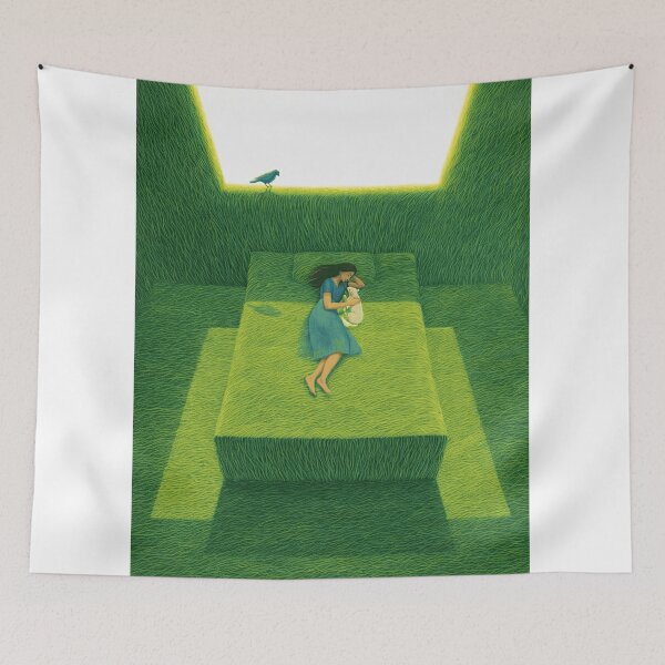 Item preview, Surreal Nature Bedroom Dreamscape Conceptual Art designed and sold by LaFabricaArt.