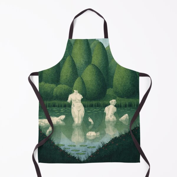 Item preview, Surreal Garden of Statues in Reflective Water designed and sold by LaFabricaArt.