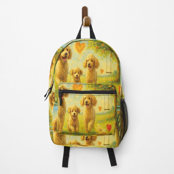 Item preview, Three happy poodles running in a spring field designed and sold by the artedivino.