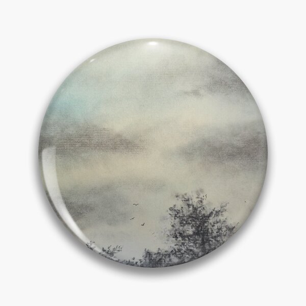 Item preview, "Dusk Serenity: Moody Charcoal Landscape with Soft Blue Sky” designed and sold by Chris Ott Creates.