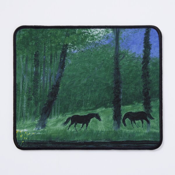Item preview, Silent Horses by the Forest Stream designed and sold by LaFabricaArt.
