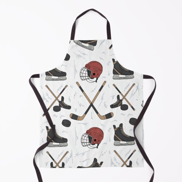 Item preview, Ice Hockey Seamless Pattern – Skates, Helmets, Sticks & Pucks designed and sold by Midnight Veil Designs.