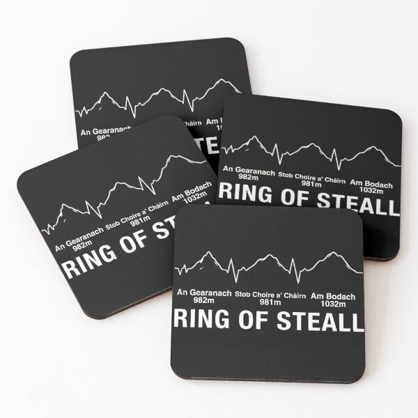 Item preview, Ring of Steall Heartbeat | Scottish Highlands Munro Bagging designed and sold by Loom on the Loch.