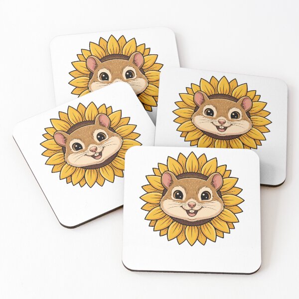 Item preview, Cute Flying Squirrel Sunflower Blossom designed and sold by k3rstman1.