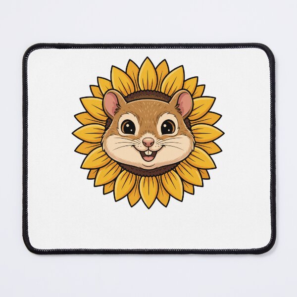 Item preview, Cute Flying Squirrel Sunflower Blossom designed and sold by k3rstman1.