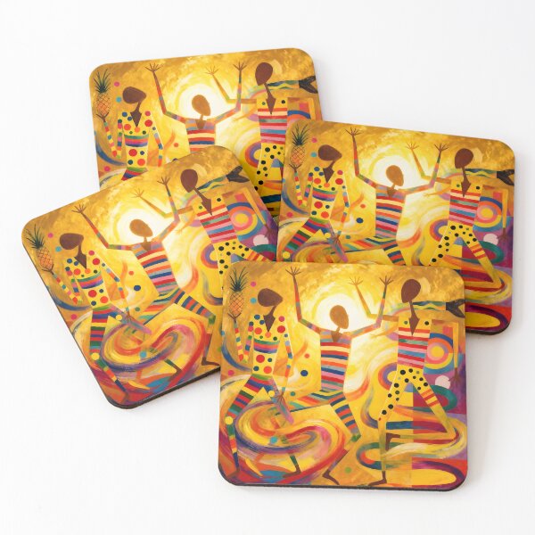 Item preview, Colorful Abstract Dancers designed and sold by Vicky Brago-Mitchell®.