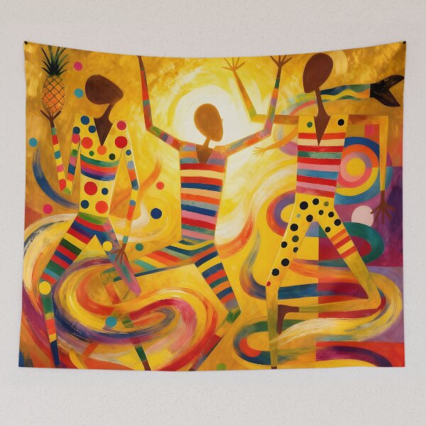 Item preview, Colorful Abstract Dancers designed and sold by Vicky Brago-Mitchell®.