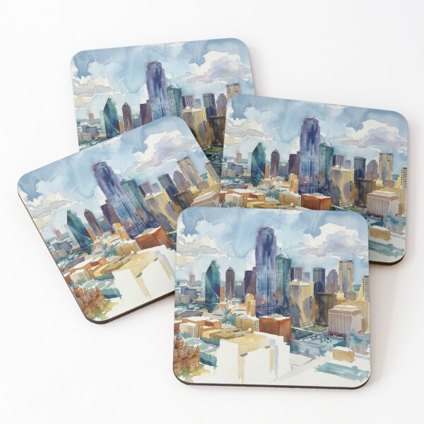 Item preview, Dallas: Texas Skyline Impression designed and sold by caracatita75.