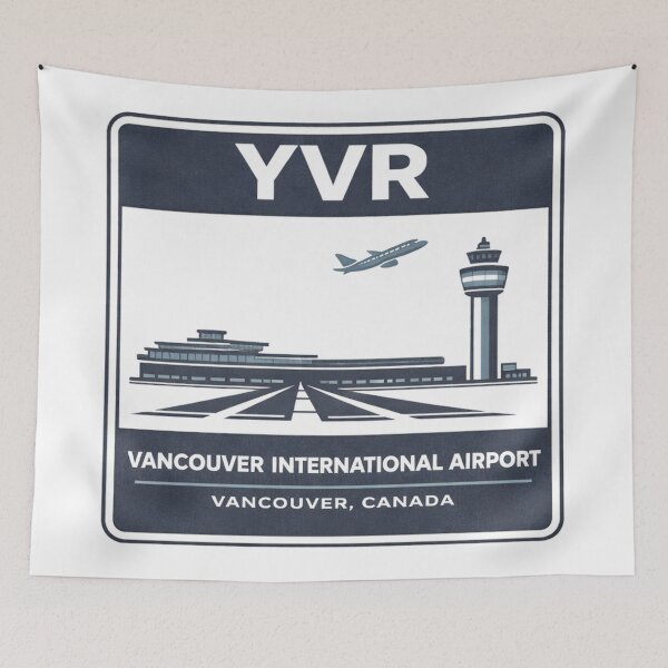 Item preview, YVR Vancouver Airport Sticker Magnet Canada Aviation Design designed and sold by CLOUTKULT.