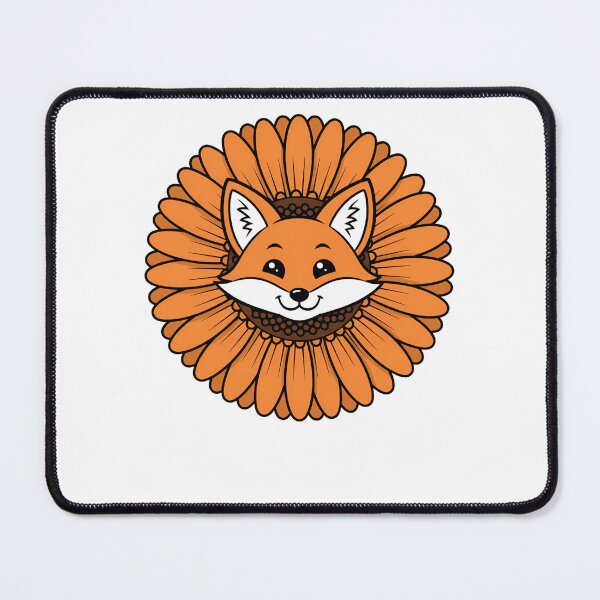 Item preview, Cute Orange Fox Gerbera Daisy Flower designed and sold by k3rstman1.