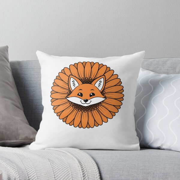 Item preview, Cute Orange Fox Gerbera Daisy Flower designed and sold by k3rstman1.