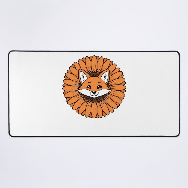 Item preview, Cute Orange Fox Gerbera Daisy Flower designed and sold by k3rstman1.