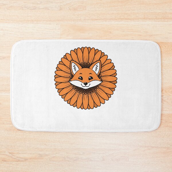 Item preview, Cute Orange Fox Gerbera Daisy Flower designed and sold by k3rstman1.