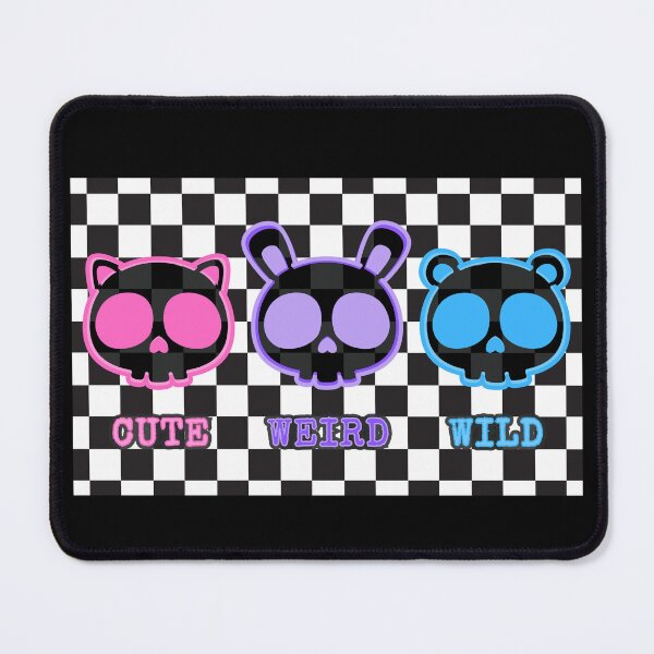 Item preview, Cute Weird Wild Checkerboard Emo Scene Skulls designed and sold by MadeTearfully.