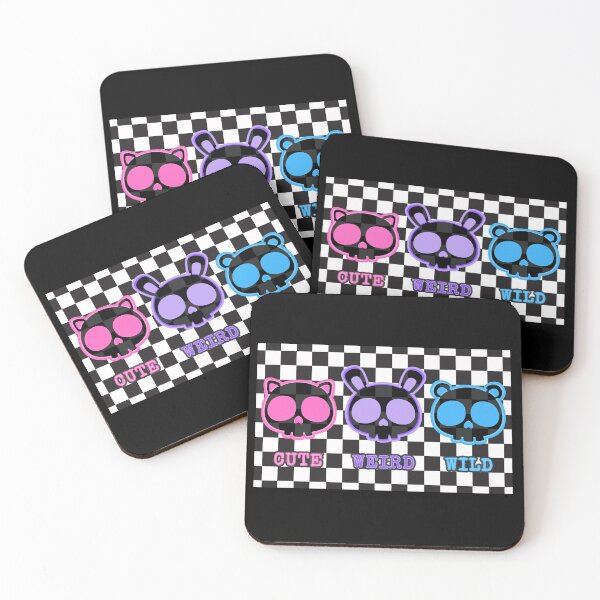 Item preview, Cute Weird Wild Checkerboard  Emo Scene Skulls designed and sold by MadeTearfully.