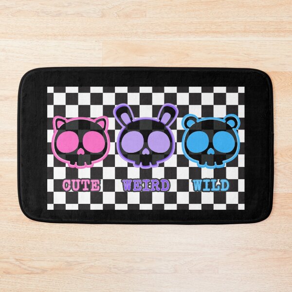 Item preview, Cute Weird Wild Checkerboard  Emo Scene Skulls designed and sold by MadeTearfully.