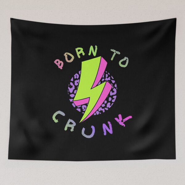 Item preview, Born to Crunk Scene Emo Neon Y2K Aesthetic designed and sold by MadeTearfully.