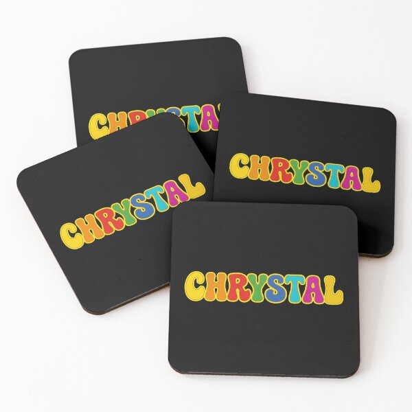 Item preview, ❤️ Chrystal Personalized Name Wavy Retro Shirt, Coffee Mug, Sticker Gift designed and sold by HelixPedia.