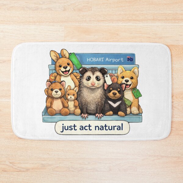 Item preview, Just Act Natural – Funny Possum | Airport Meme | Life Hack designed and sold by Coral Surprise Studio | Playful & Dreamy Designs.